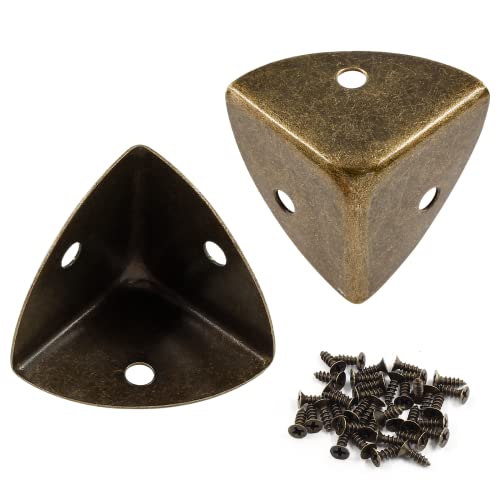 Zorveiio 12pcs Antique Metal Box Corner Protectors