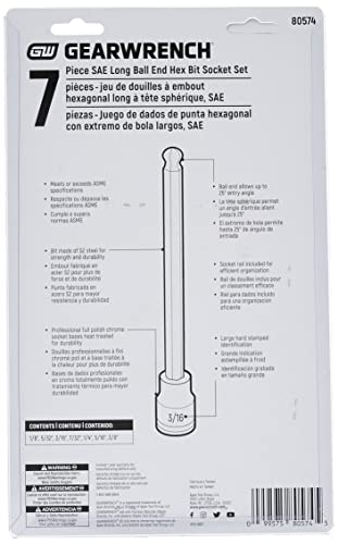 Juego de llaves de vaso GEARWRENCH 80574 de 3/8 pulgadas 4