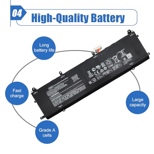 Image of 72.9Wh BN06XL Replacement Laptop Battery for HP Spectre X360 15 15-eb000 | Compatible with HP Spectre X360 15 15-eb0xxx 15-eb1xxx 15-EB1043DX 15T-EB 15-EB Series, BNO6XL BN06072XL L68299-005 11.55V