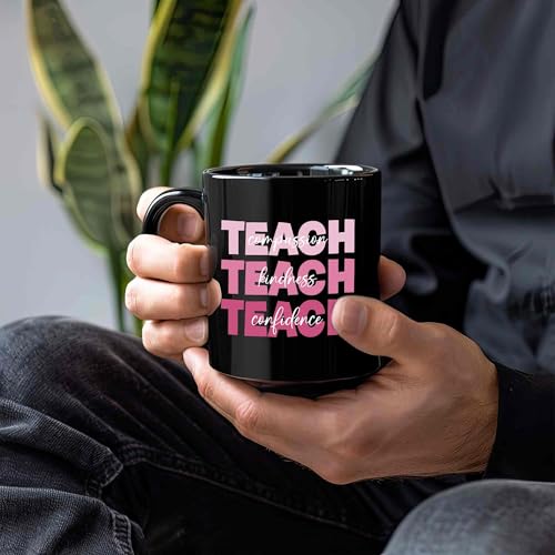 Taza cerámica rosa para profesores con diseño moderno miniatura 5