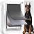 3-Flap Never Rust Extra Large Dog Door for Doors with Sliding Lock Panel, Steel Frame and Telescoping Tunnel, Extreme Weather Durable Doggy Door ?Pets Up to 220 Lb?