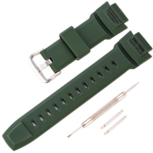 Bracelet de montre résine pour remplacer Casio Protrek PRW-3500 usé