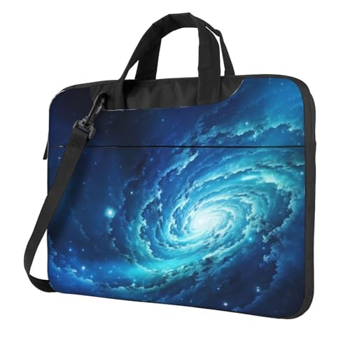 Sac ordinateur portable homme femme bleu univers sacoche bandoulière