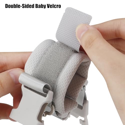 PandaEar 2 Pack Anti Lost Wrist Link, Toddler Harness Walking Leash Safety Child Wristband Leashes for Babies Kids
