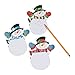 Waving Snowman Notepads (24 Pack) Paper. 4" X 6" 35 Pages.