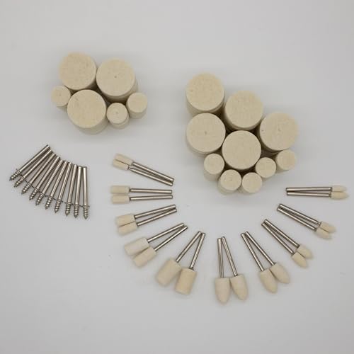 Brozigo YF025 110Pcs Wool Buffing Polishing Wheel For Dremel Tool Kit thumb #6
