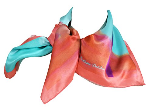 Foulard Cathédrale d'Albi au lampadaire en soie pour femme