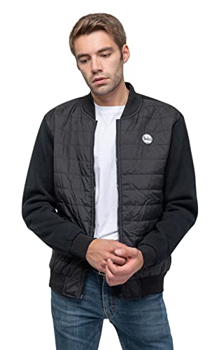 Image of The Beatles Men's Drum Logo Quilted Jacket Black