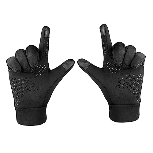 CATIEBYE 1Pair Warm Touchscreen Riding Gloves for Winter Durable Skiing Gloves with Slip Resistant Design for Cycling Jogging and Outdoor Activities Present for Year