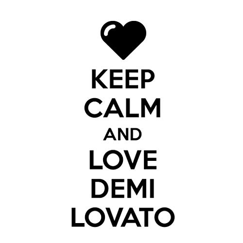 PressFans - Keep Calm and Love Demi Lovato Car Laptop Wall Sticker