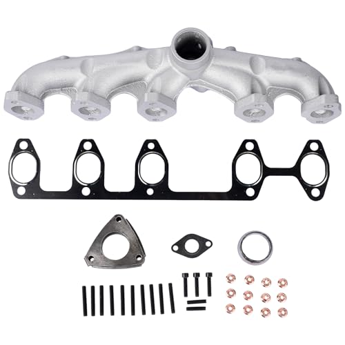 NSGMXT Collettore di scarico + guarnizione compatibile con Mul-tivan T5 T0uareg 2.5 TDI BNZ BPC BPE BPD 070253031F