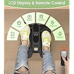 Under Desk Elliptical Machine, Electric Seated Leg Exerciser for Seniors, Adjustable Speed & Low-Impact Design, Quiet Portable Trainer with Remote Control for Home Office - Image 3