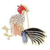 Broche de coq : broche de coq convient parfaitement aux tenues , peut associée à foulards, châles, et robes, une broche délicate