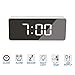 Produktbild Hakkin LED Wecker Digitaler Reisewecker Alarmwecker Spiegelwecker Clock mit LED Anzeige Bester Schminkspiegel mit Dimmer, Snooze, Temperaturfunktion für Innenministerium, Reisen und schweren Schlaf