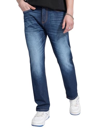 Image of Highlander Men's Straight Fit Jeans | Stretchable | Everyday Comfort & Style| Jeans for Man