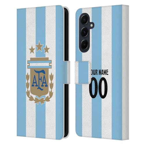 Coque Portefeuille Cuir Samsung Galaxy A55 5G Étui Personnalisé Équipe Argentine Football 2024