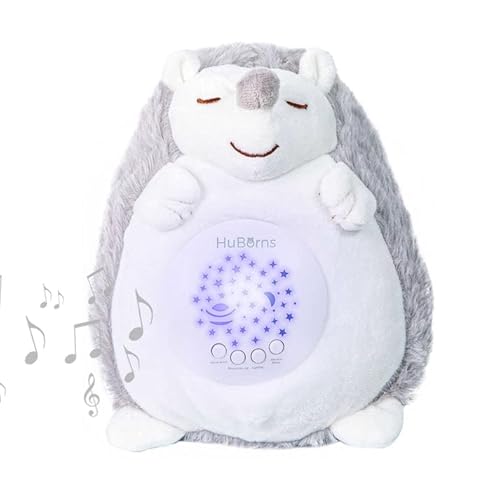 HuBorns - Peluche para Bebé - Luz Quitamiedos infantil - Peluche Musical Bebe Con 3 Modos Ruido Blanco y 15 Canciones - Regalo para Recién Nacido