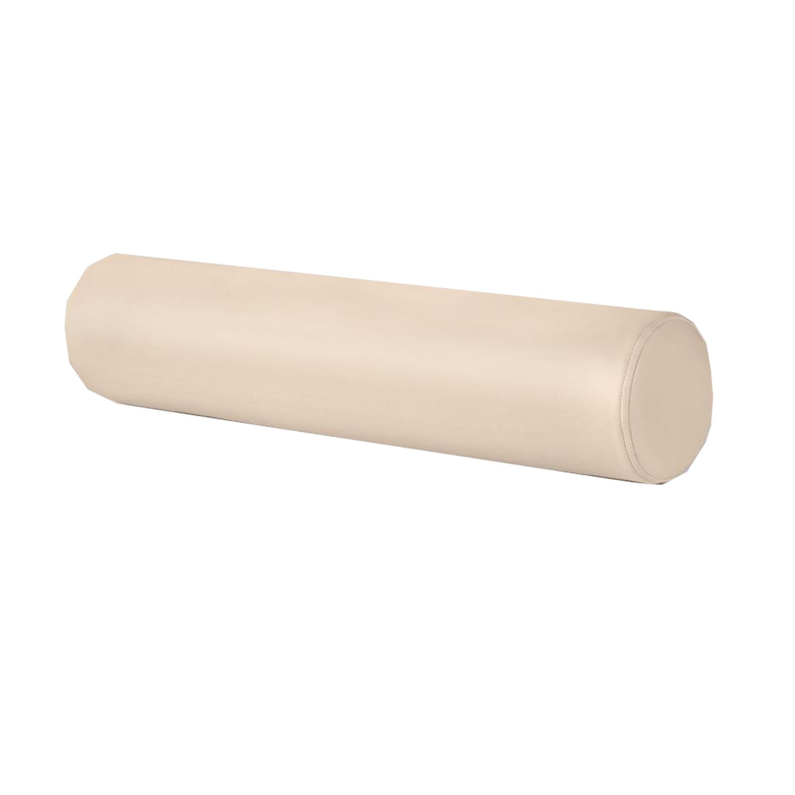 Miaogoo Round Shaped Long Bolster Pillow with Stain-Resistance, Waterproof Supportive Roll Pillow, Comfortable Removable Backrest Cushion (Khaki,10 * 40cm)