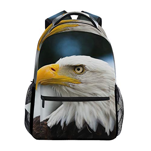 Mochila Escolar de águilas calvas para niños niñas Bolsa de Viaje