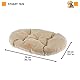 Ferplast Hundebett Hundekissen Katzenkissen Hundesofa für kleine Hunde, Katzenbett, 78 x 50 x 15 cm Waschbar Braun