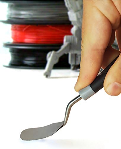 Premium 3D Print Removal Tool Kit - Durable 3D Printer Tools with Sturdy Comfort Grips, Sharp and Hardened Blades for Easy Separation of Prints, Knife and Spatula Set of 2 - Enhanced Version