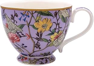 Large Footed Classic Tea Cup - William Kilburn Design - Mauve