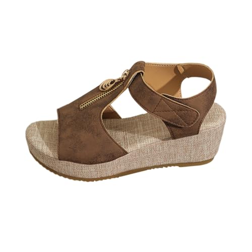 Sandales compensées femme en raphia chic et confort