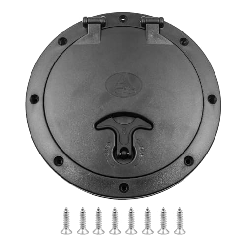 NUZAMAS Tapa de escotilla de kayak de 6 pulgadas, tapa de escotilla, juego de tapas de escotilla marina con bolsa de almacenamiento para kayak, barco, pesca, aparejos, accesorios de canoa