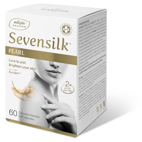 SEVENSILK ® Pearl | Con Omega 7 + Centella asiática + aceite de Onagra + Ácido Hialurónico + Resveratrol | Complemento alimenticio para lucir tu piel | Cicatrices, Estrías y Sequedad