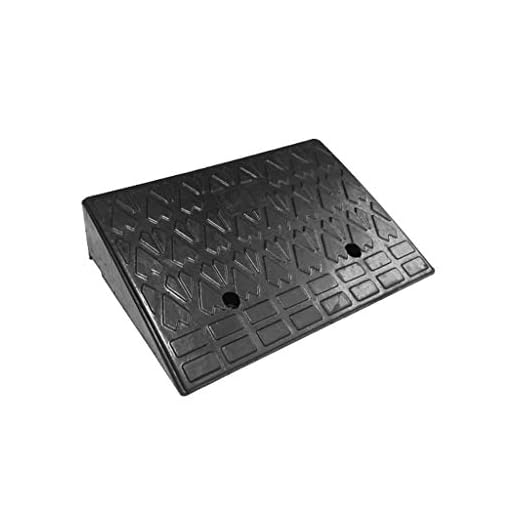 Curb Ramper, Glidande Triangel Rampmatta Gummi Tröskel Steg Ramper Dörr Ramper För Bil Släpvagn Lastbil Motorcykel(Color:Svart)