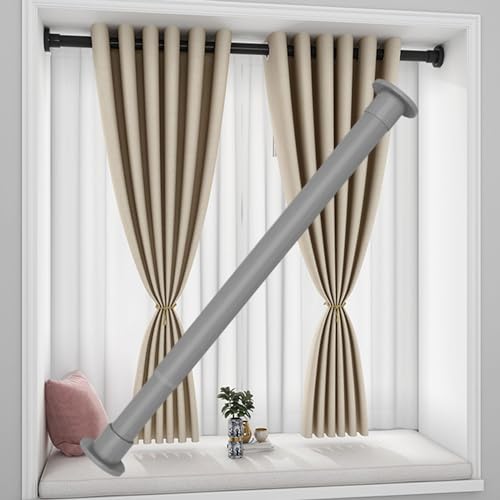 Tringle à rideau de douche réglable Exble Barre de tension télescopique 50280 cm (couleur : gris, taille : 90160 cm) pour placard et salle de bain
