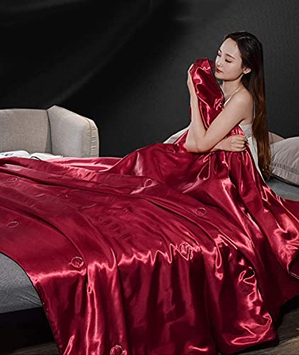 Zomer koele deken, volwassen kinderen koel ijs zijde zomer quilt, kantoor dutje airconditioning deken, koel en… - Image 6