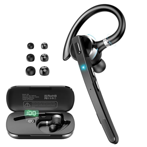 Bluetooth Headset V5.3, Wireless Freisprech Telefon mit...