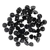  Rosenice - Lote de 100 pinzas para corbata y joyas, diseño de mariposas, color negro