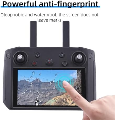 DJI Mavic 3 Cine/Mavic 3 PRO Cine/Mavic 3T/3M/3E Enterprise Drone RC PRO & Mavic 2 Pro/Zoom 스마트 컨트롤러 긁힘 방지 액정보호필름용 9H 강도 강화 유리 HD 필름 2개 — 사진 6