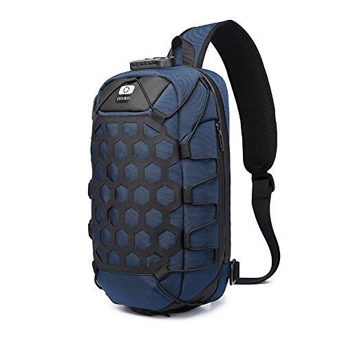 Image of ZUK Anti Theft Sling Bag Shoulder Crossbody Backpack Waterproof Chest Bag with USB Charging Port Lightweight Casual Daypack