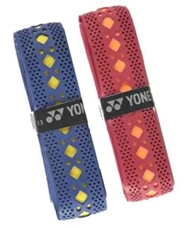 YONEX AC 7405 E2T Rubber Badminton Grip (Pack of 2 Multicolour)