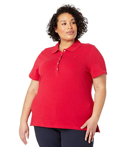 Polo Tommy Hilfiger coton piqué femme ajusté idéal pour le bureau
