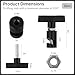 Homaisson 2 Pcs Lift Support Clamps, Car Hood Strut Fixing Clamps, Aluminum Alloy Hood Stay Holders, Shock Prop Strut Retaining Clips, Spark Plug Gap Tools
