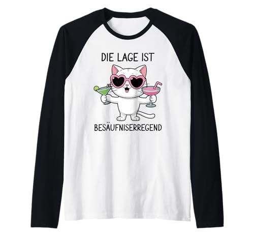 DIE LAGE IST BESÄUFNISERREGEND - MALLORCA CAT Malle Katze Raglan