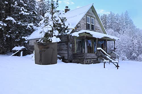 Quoyiyo Outdoor Backflow Preventer Insulation Cover -Insulated Pouch For Winter Pipe Freeze Protection, Winter Pipe, Backflow System, Water Sprinkler Valve Box, Meter Or Controller (30"W X 26"H,Black) #TOP6