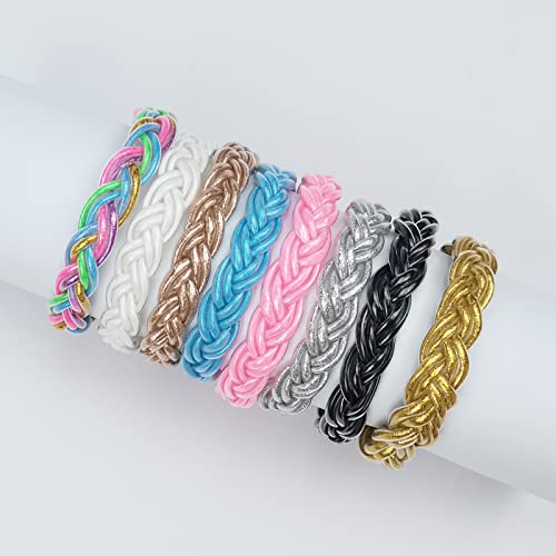 Ybmycm Glitter Jelly Bangles Bracelets For Women Weave Glitter Filled Jelly Silicone Bracelets For Girls #TOP4