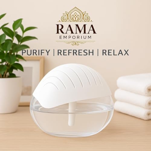 Image of Portable 3-in-1 Air Purifier (Pack of 1), Aroma Diffuser & Air Humidifier with 1500ml Water Tank - Electric Revitalizerfor Home, Office, Bedroom & Spa (White)