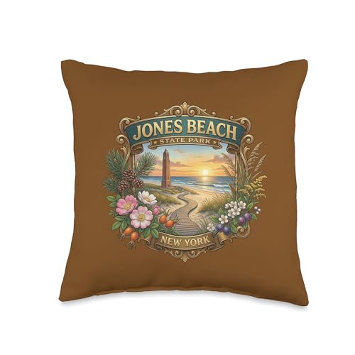 Jones Beach State Park Wantagh Long Island New York Souvenir Throw Pillow