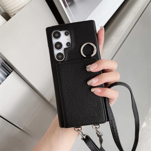 Housse portefeuille en cuir avec miroir pour Samsung Note 20 Ultra