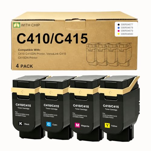Image of C410 C415 Toner Cartridges 4-Pack 006R04677 006R04678 006R04679 006R04680