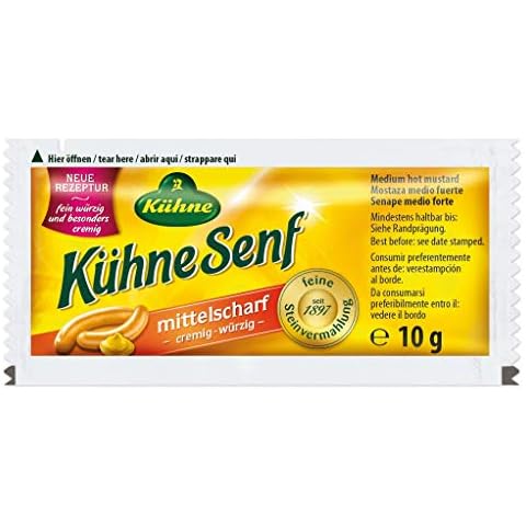 Kühne, Kühne Senf mittelscharf 150 x 10g Tüten Cover