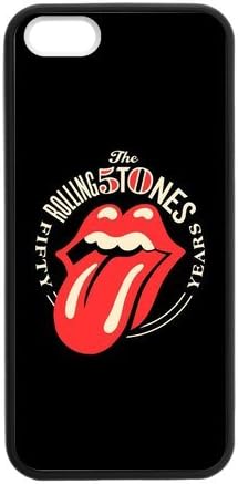 MakersHouse Laser Technology Printed Rolling Stone iPhone 5/5S Case Cover Rubber(Black)