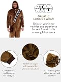 Star Wars Kombinezon | Kombinezon Chewbacca dla Mężczyzn | Polarowe Kombinezony Męskie | Puszyste Piżamy dla Dorosłych Brązowy Small