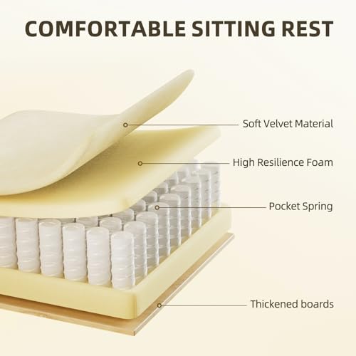 Image of Soontrans Velvet Fabric Gaming Chairs with Footrest, Ergonomic Video Gamer Chair for Adult, Reclining Office Computer Desk Game Chairs with Massage Lumbar Cushion,Headrest